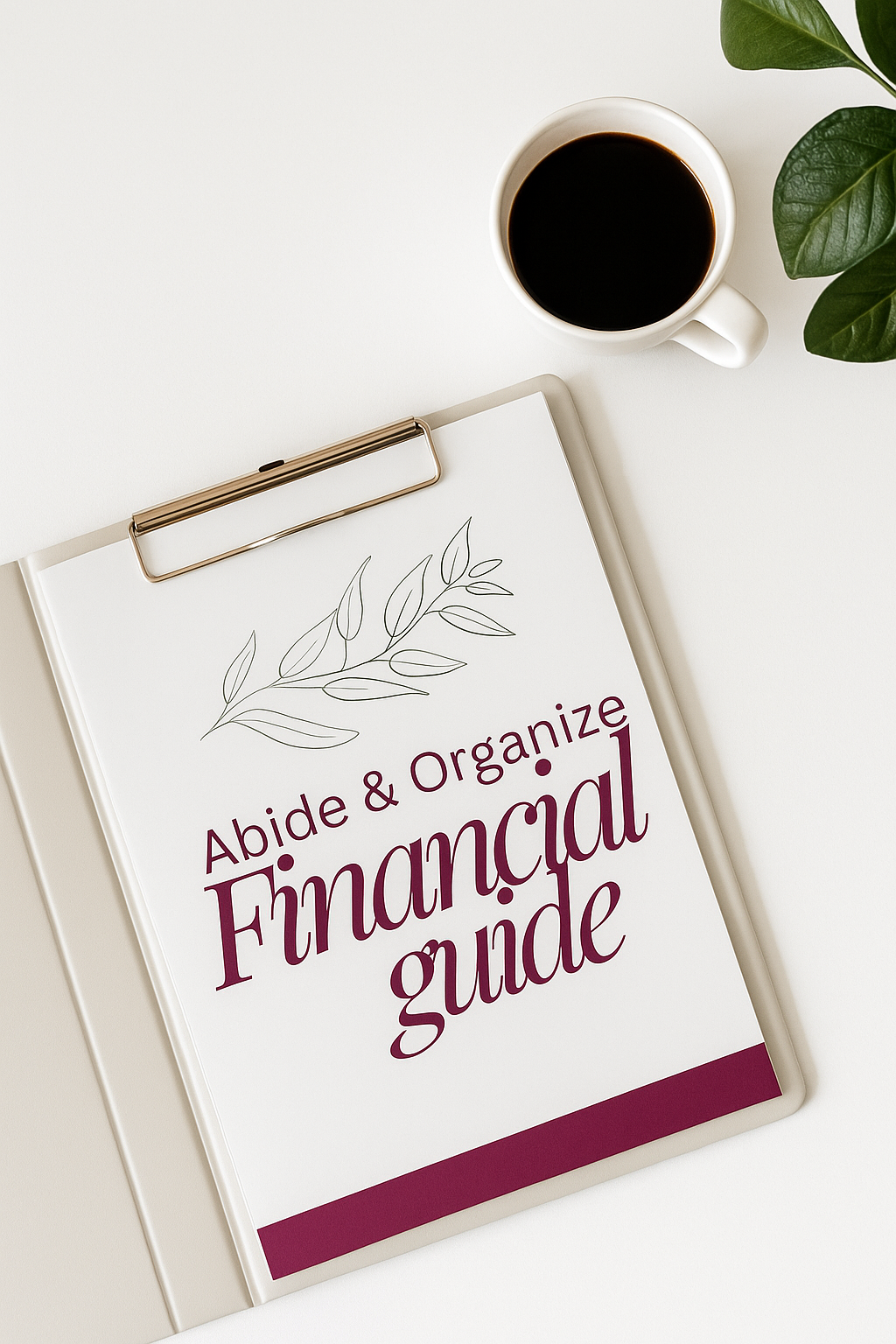 Abide & Organize Financial Planner Guider