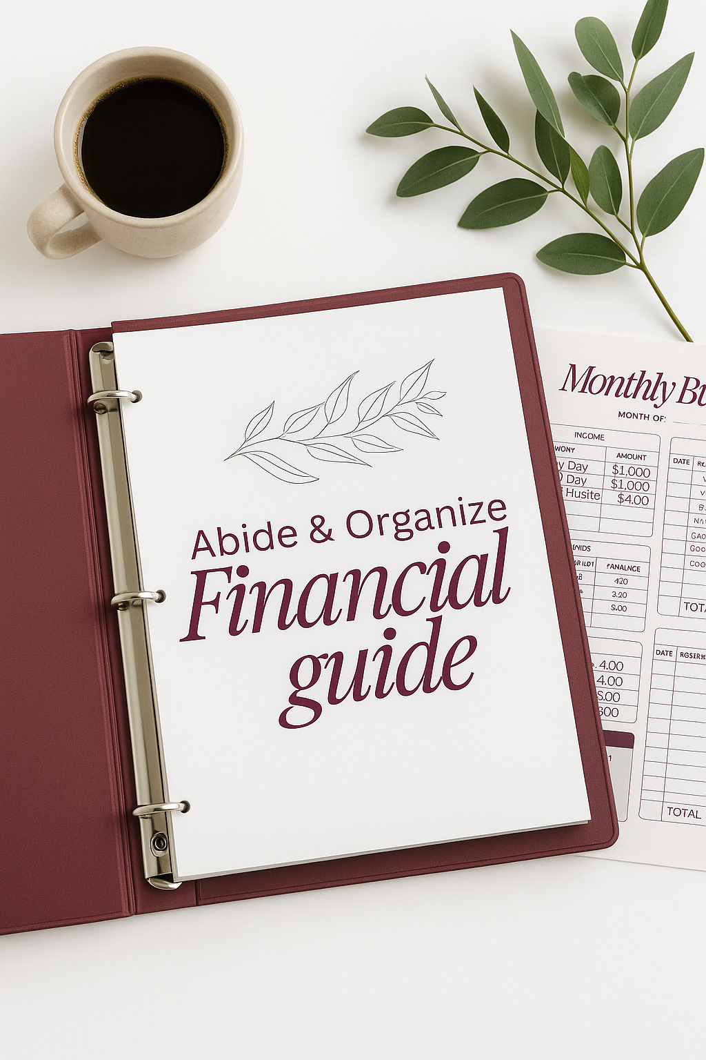 Abide & Organize Financial Planner Guider